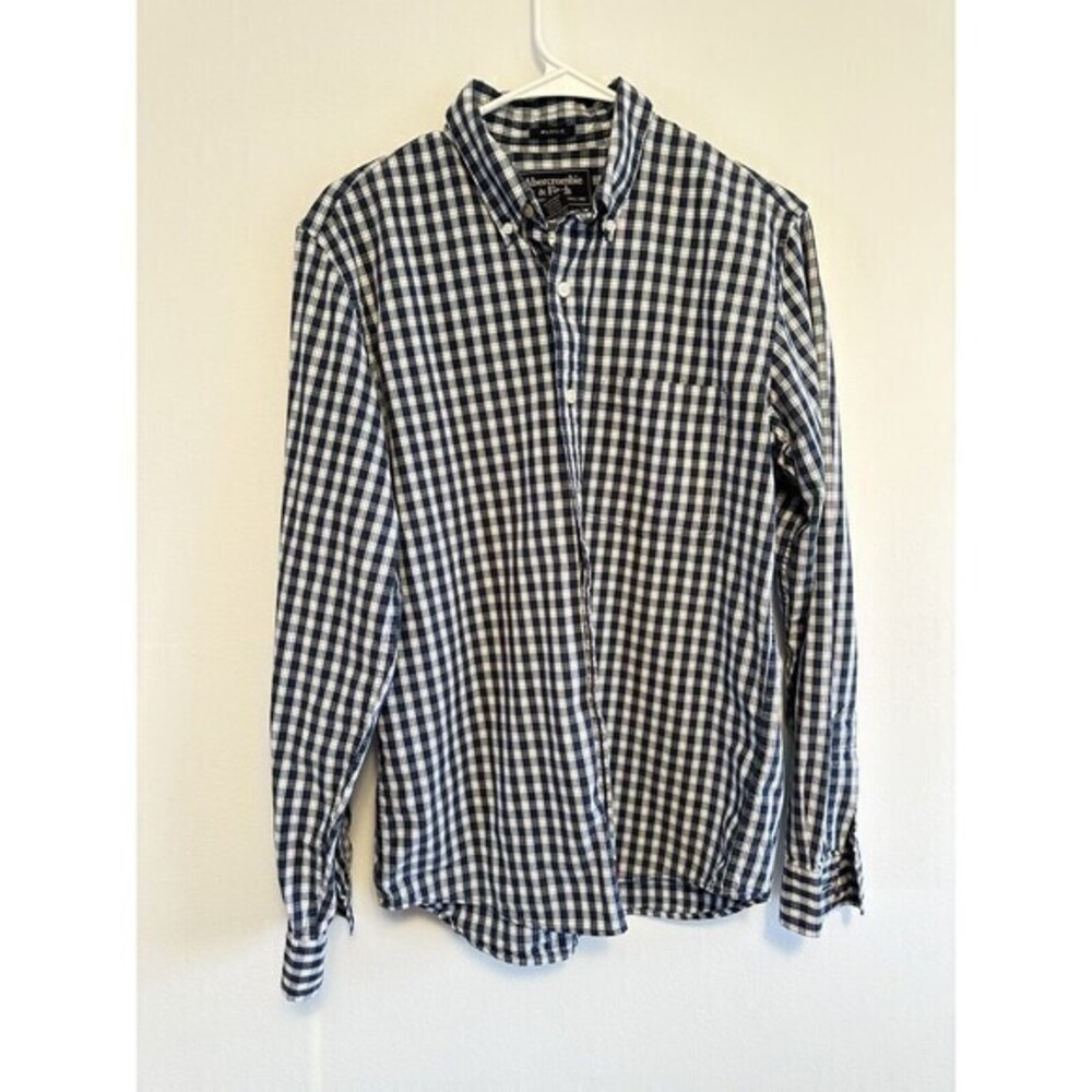 Abercrombie & Fitch Muscle Flannel Button Down Shirt Men's small